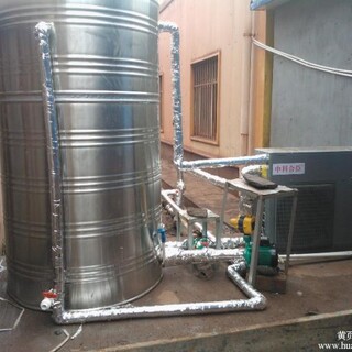 会所热水系统空气能安装图片4