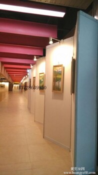 深圳画展展板搭建-书画展板搭建+钢丝挂画