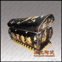 陶瓷高溫耐久骨灰盒景德鎮(zhèn)陶瓷骨灰盒