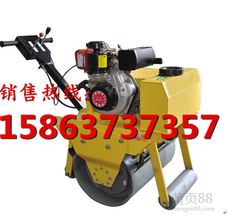 手推小型震动碾,轮宽700小型柴油压路机,轻型振动压路机