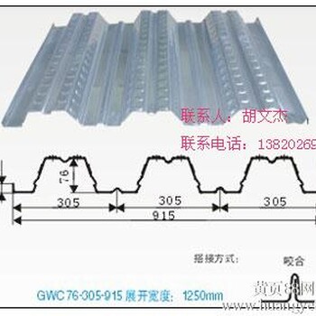 建筑镀锌板销售YX76-305-915型号